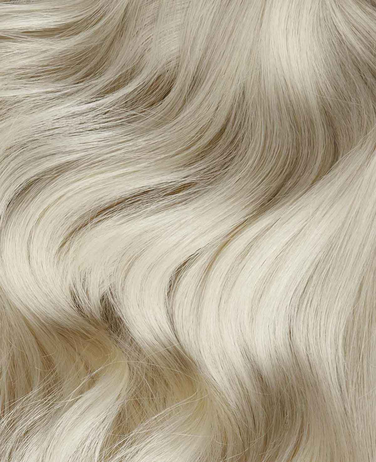 bright blonde I tip extensions