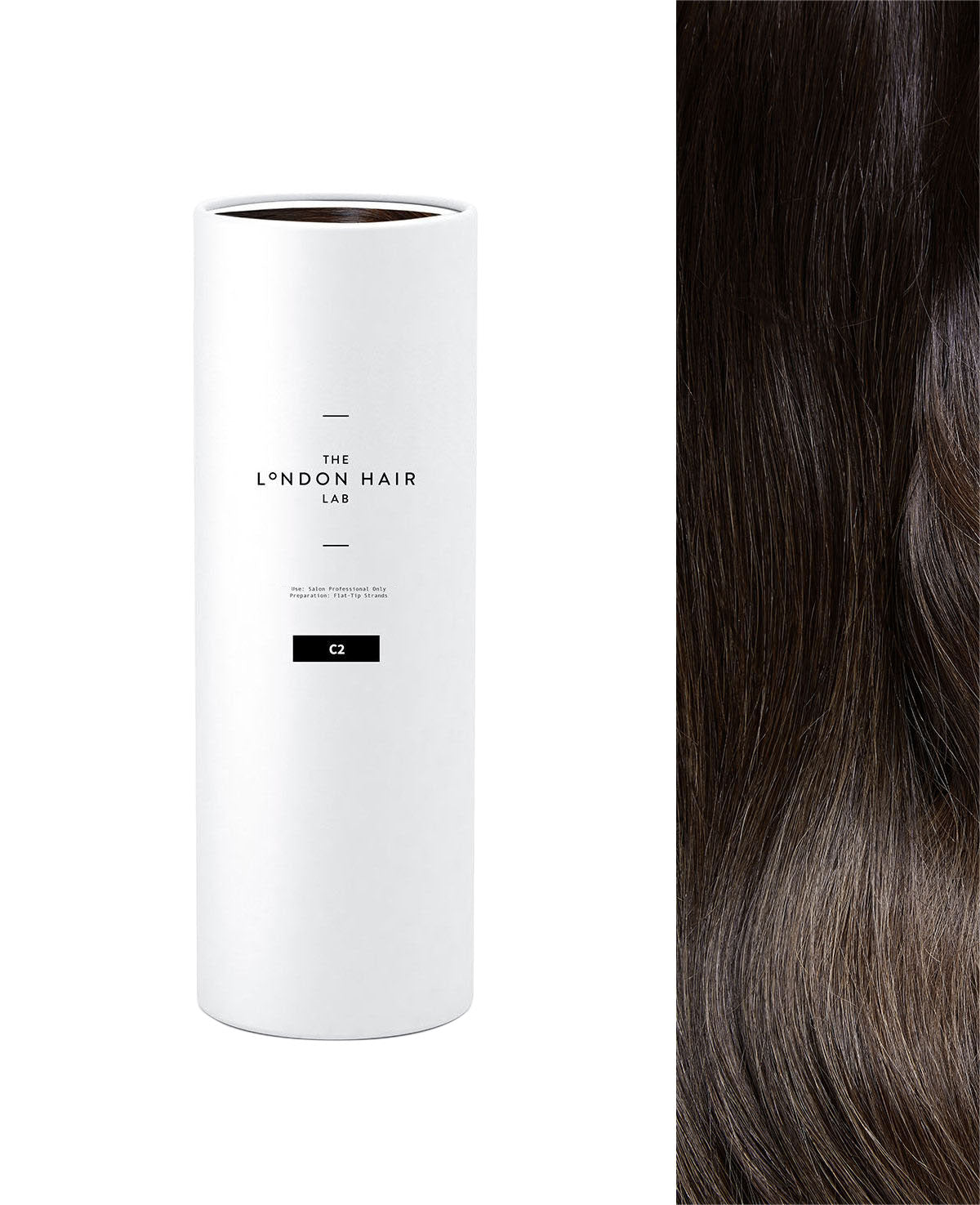 C2 mocha brunette I tip hair extensions