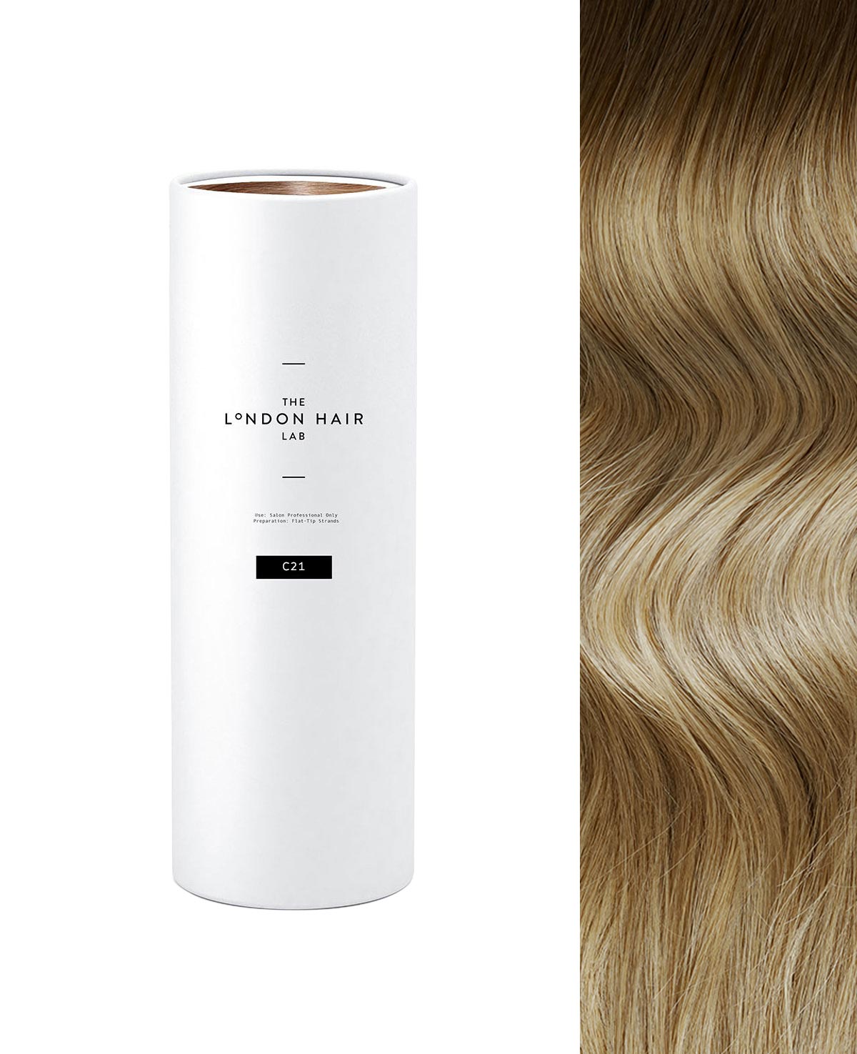 C21 blonde highlighted hero tape in extensions
