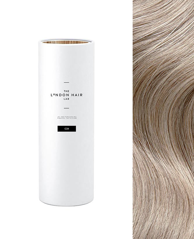 Pearly blonde hair extensions C24