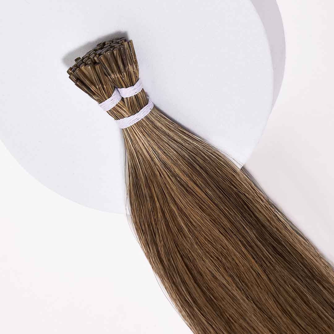 brunette I tip hair extensions