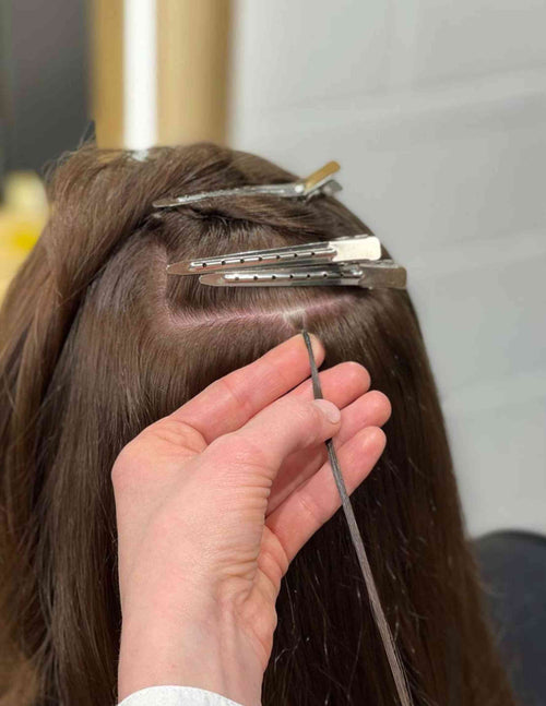 Fitting Extensions Hair Extensions supplier Flat Tip hair extensions discreet