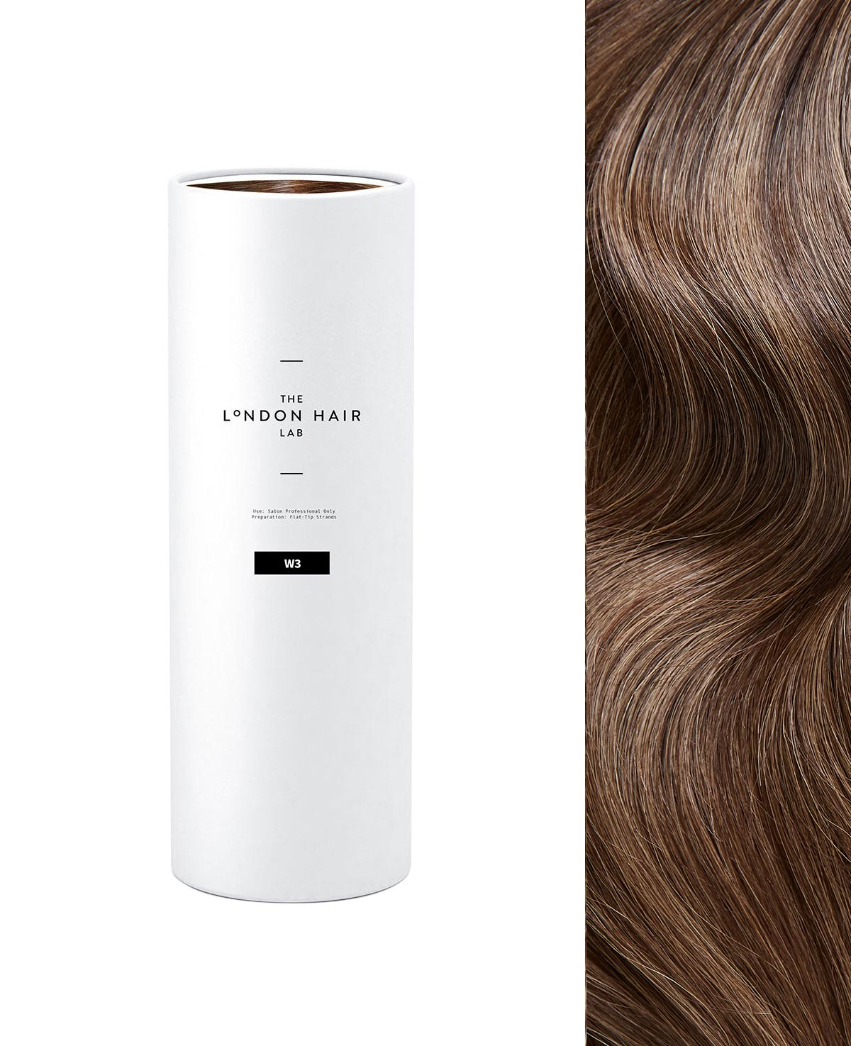 Bronze W3 Flat Tip Hair Extensions