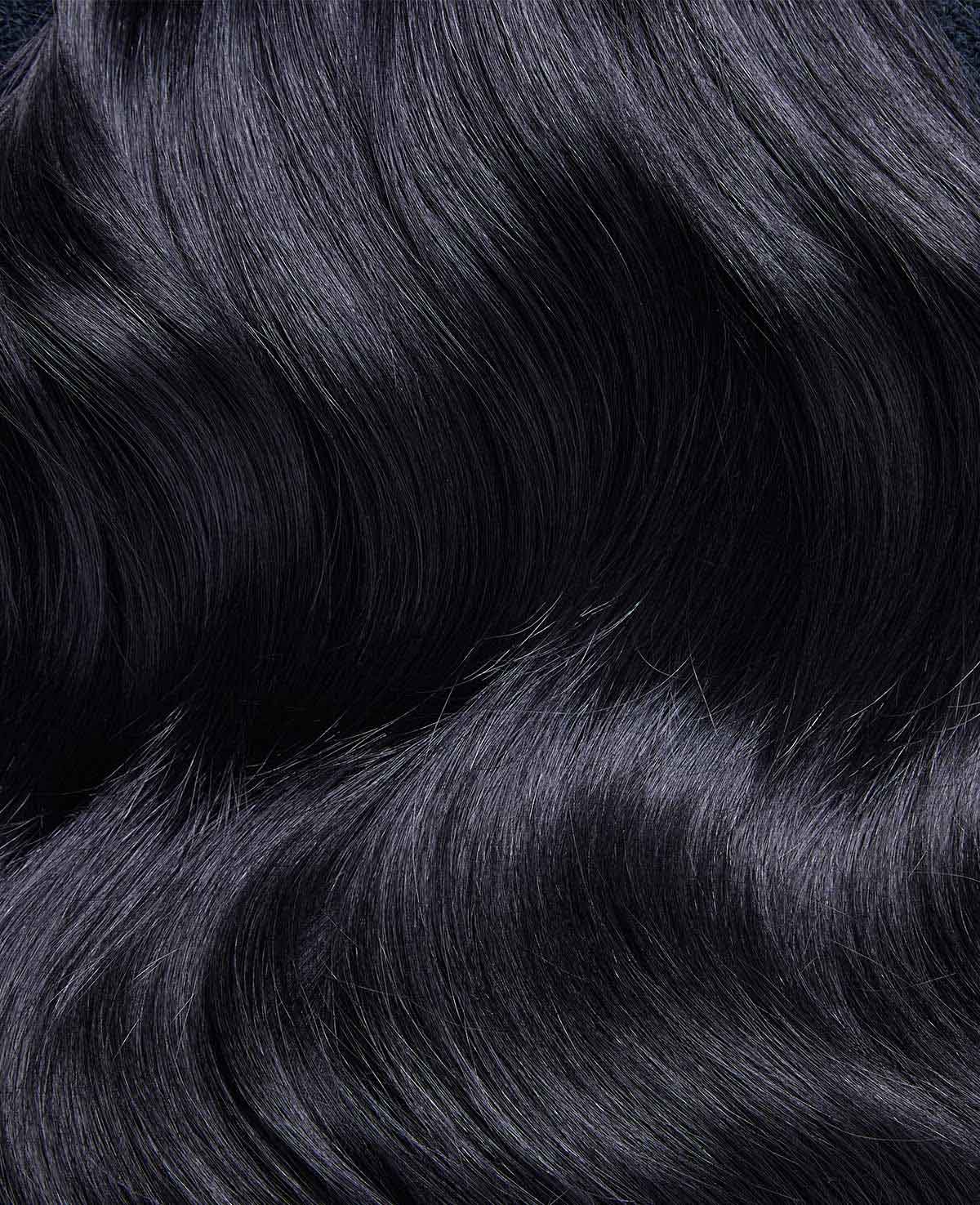 Jet black 1 Hair extensions tape