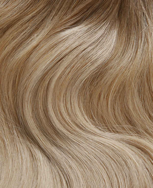 Champagne blonde c19 hair extensions 