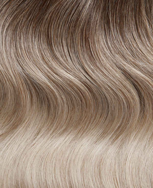 C20 rooted blonde hair extensions 