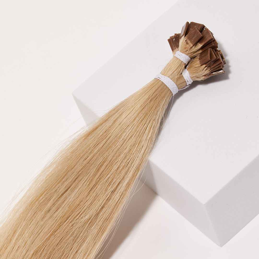 Gold W6 Flat Tip Hair Extensions