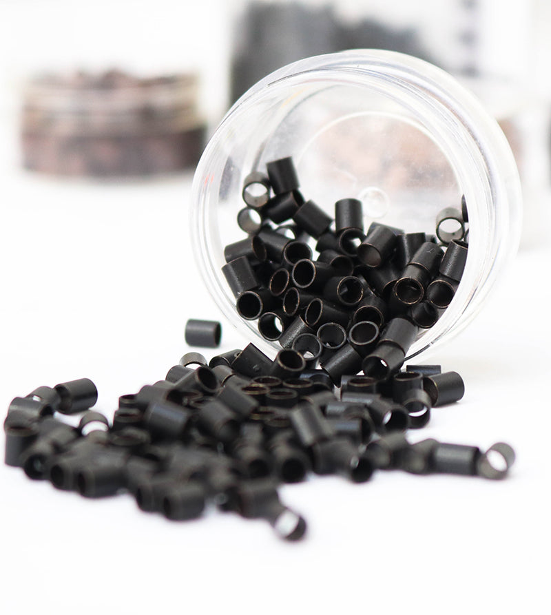 Copper Micro Rings Size 1 Black Extensions – The London Hair Lab